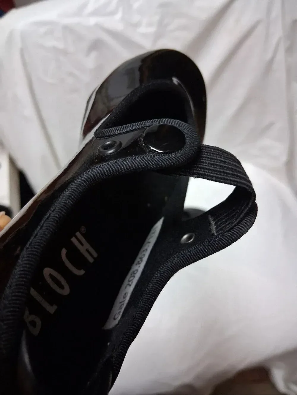 Bolch Black Size 10W Childs Tap/Dance Shoes Preowned